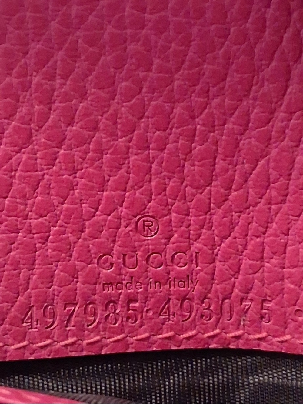 Gucci GG Marmont Pink Pebbled Leather Wallet on Chain + Packaging - Picture 14 of 14